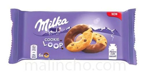Milka Cookie Loops With Alpine Chocolate 132g