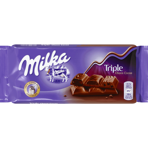 Milka Chocolate Triple Choco Cocoa 90g