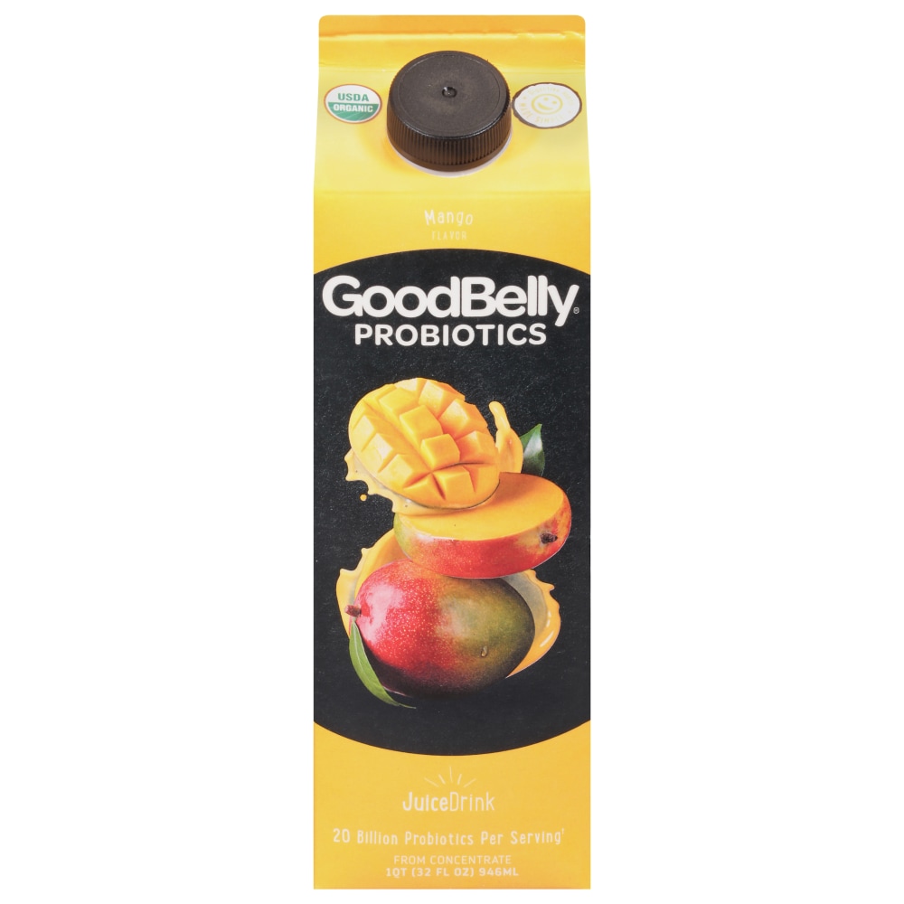 GoodBelly Probiotics Mango Juice Drink 1 Qt Carton