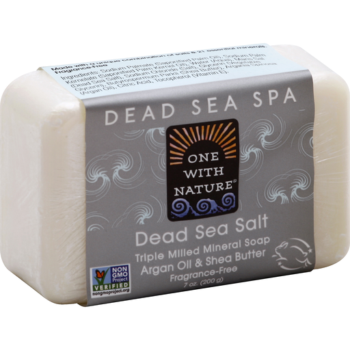 One With Nature Dead Sea Salt Minerals Soap Bar, 7 Oz