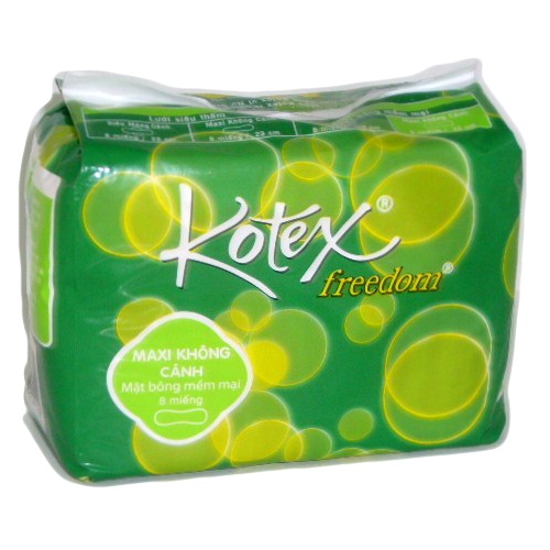 Kotex Freedom 8ct Maxi Pads N-Wings-whole