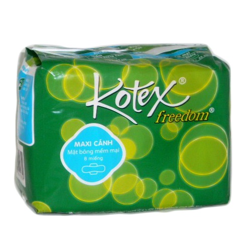 Kotex Freedom Maxi Pads 8ct W-Wings-whole