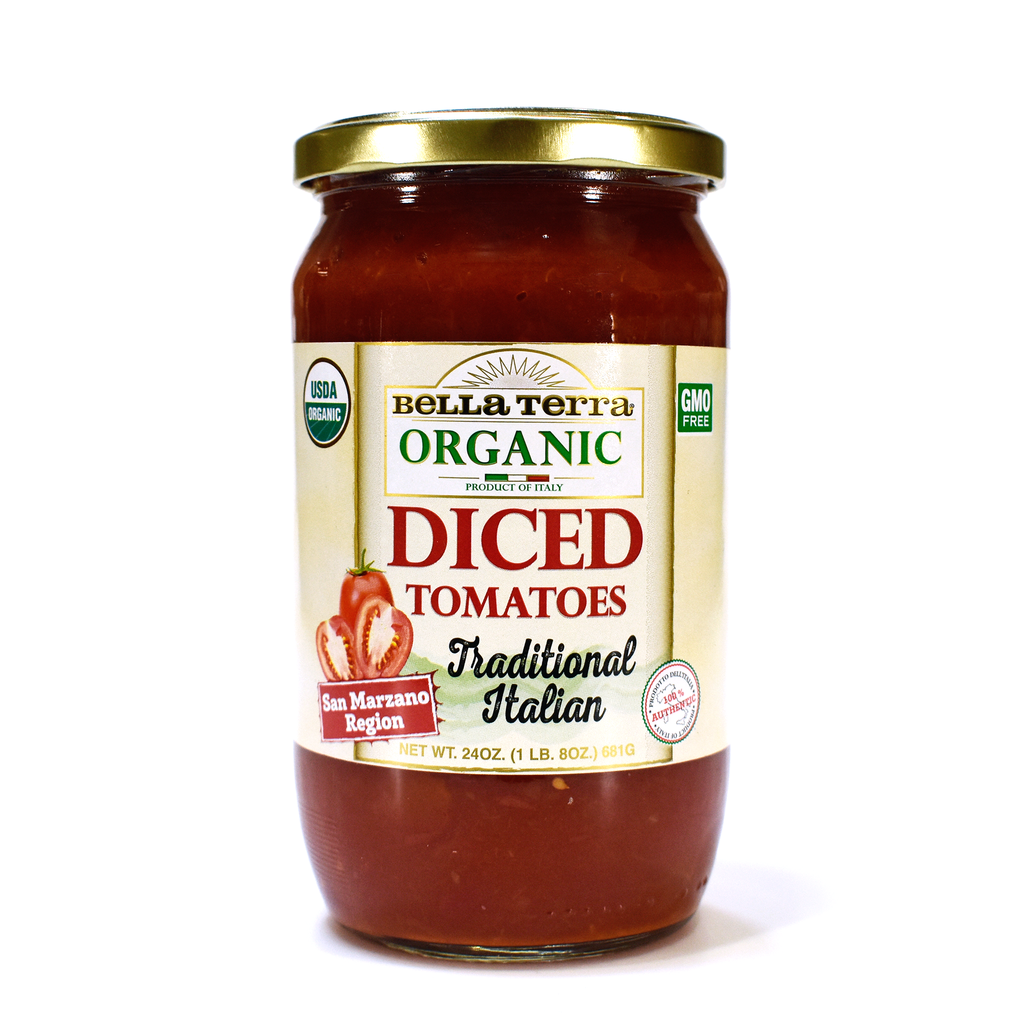 Bella Terra Diced Italian Plum Tomatoes, 24 Oz