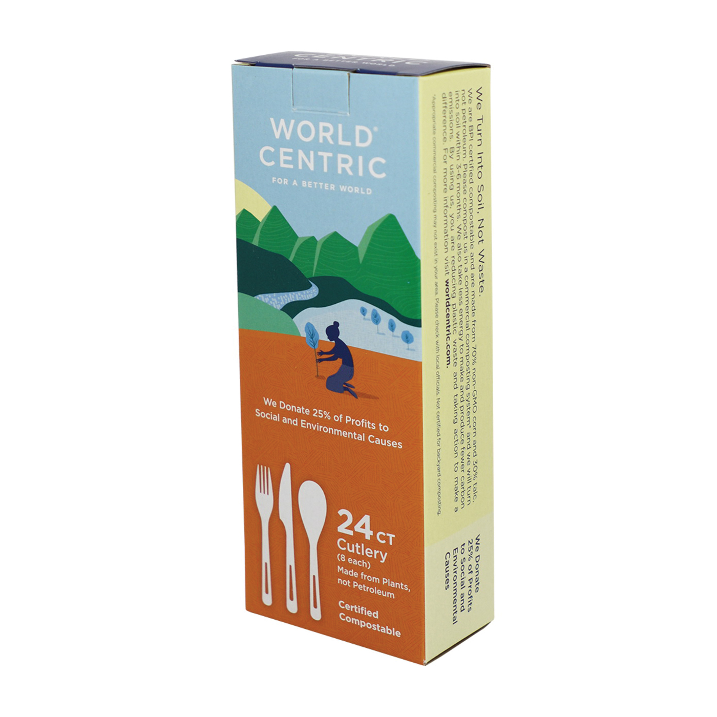 World Centric Assorted Corn Starch Flatware