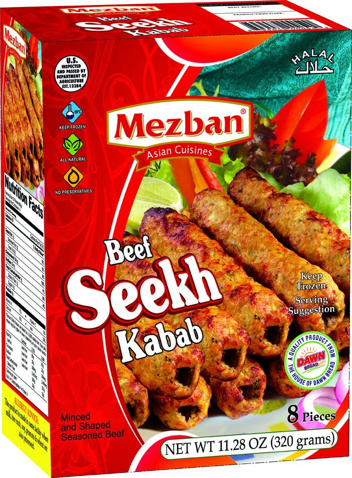 Mezban Beef Seekh Kabab