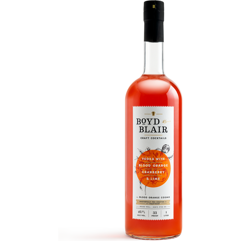 Boyd & Blair The Blood Orange Cosmo Ready To Drink Craft Cocktail 1L