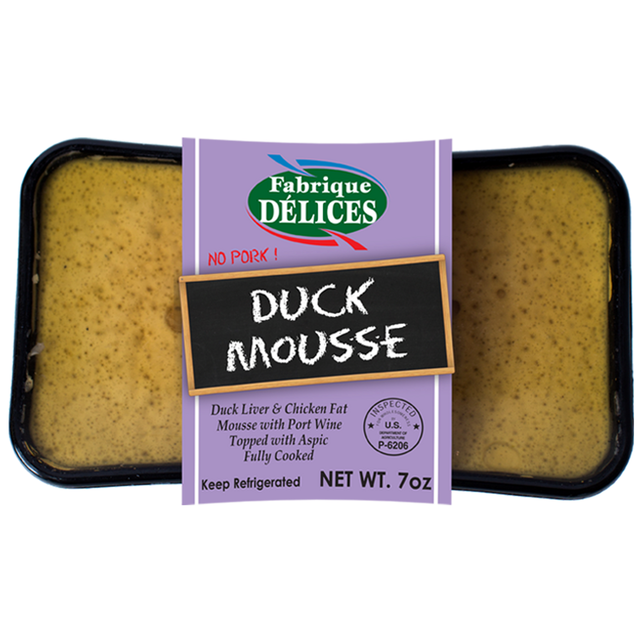 Fabrique Delices Duck Mousse W Port Wine 6/7 Oz [Peterson #00222]