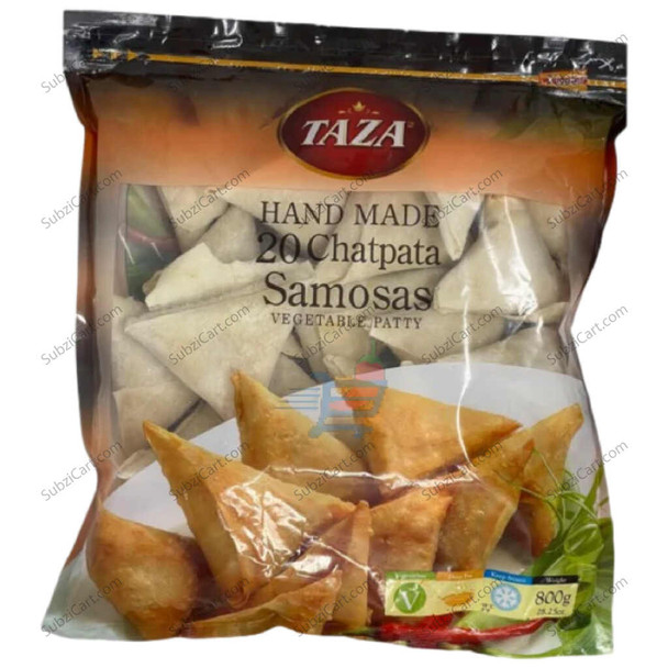 Taza Chatpata Samosas 20 Pc, 800 Grams