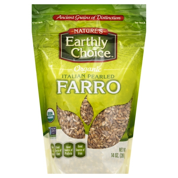 Nature's Earthly Choice Farro, Italian Pearled, Organic 14 Oz
