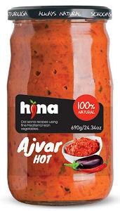 Hina Hot Ajvar Roasted Red Pepper Spread 690g