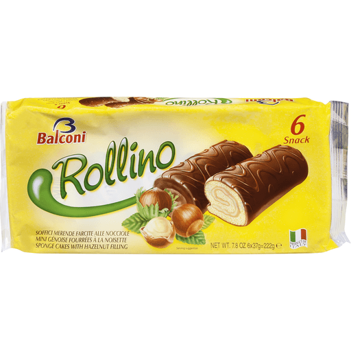 Balconi Rollino Sponge Cake With Hazelnut Filling