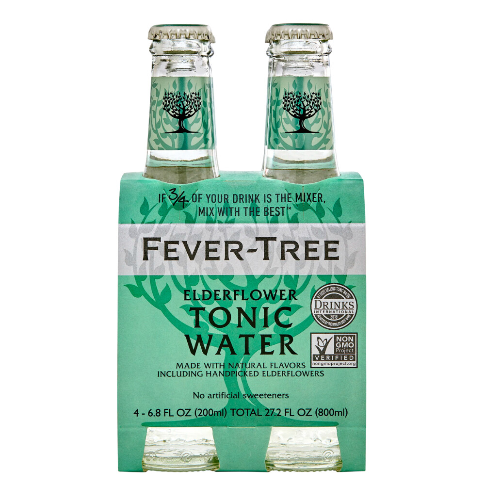 Fever-Tree Elderflower Tonic Water Bottles - 4pk/6.8 Fl Oz