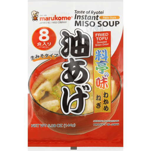 Marukome Miso Soup, Fried Tofu Seaweed Green Onion, Instant
