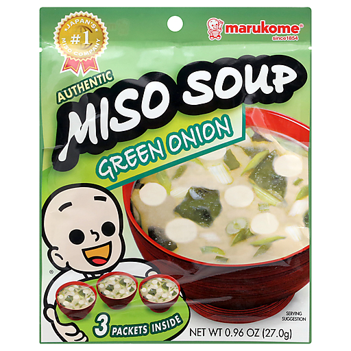 Marukome Miso Soup, Authentic, Green Onion