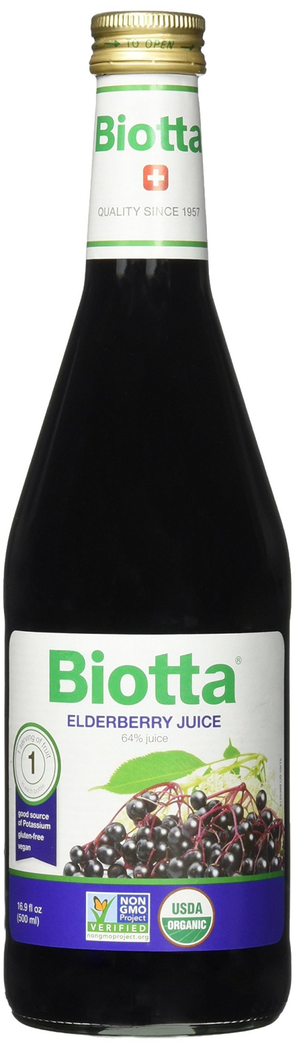Biotta Elderberry Juice 16.9 Fl Oz