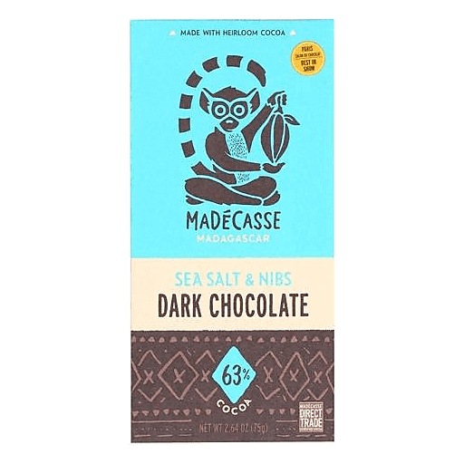 Beyond Good Madecasse 63% Cocoa Sea Salt & Nibs Madagascar Chocolate Bar