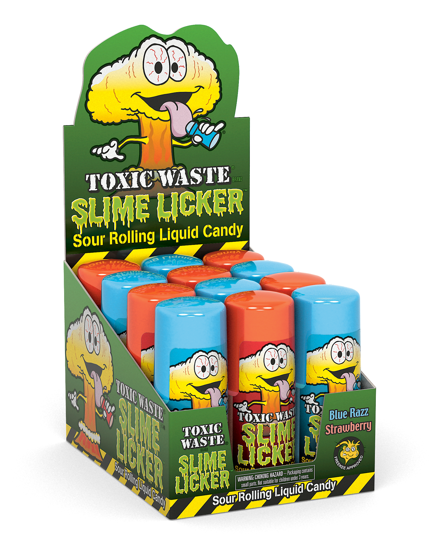 Toxic Waste Slime Licker Strawberry Sour Rolling Liquid Candy 2 Oz