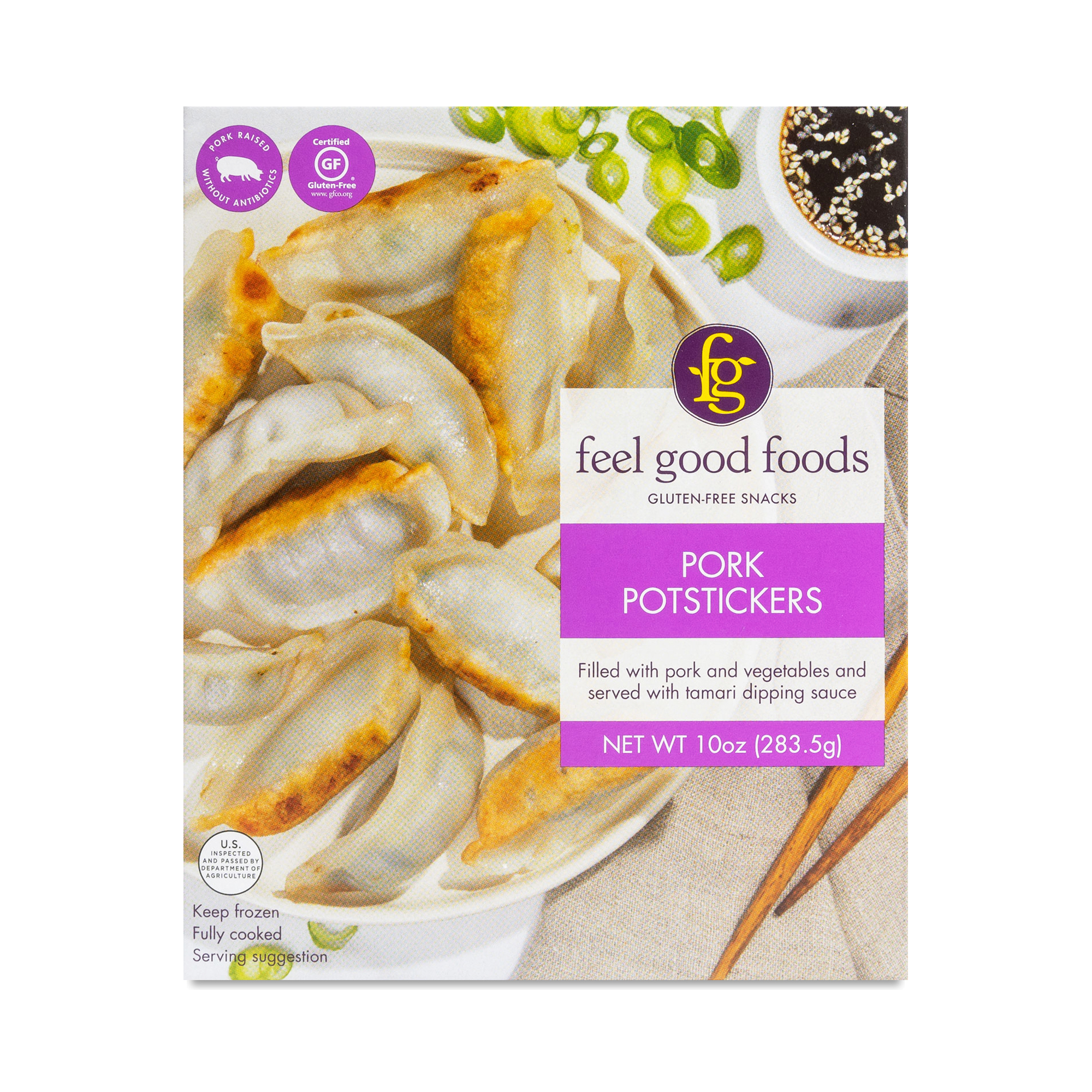 Feel Good Foods Dumplings Pork, 10 Oz