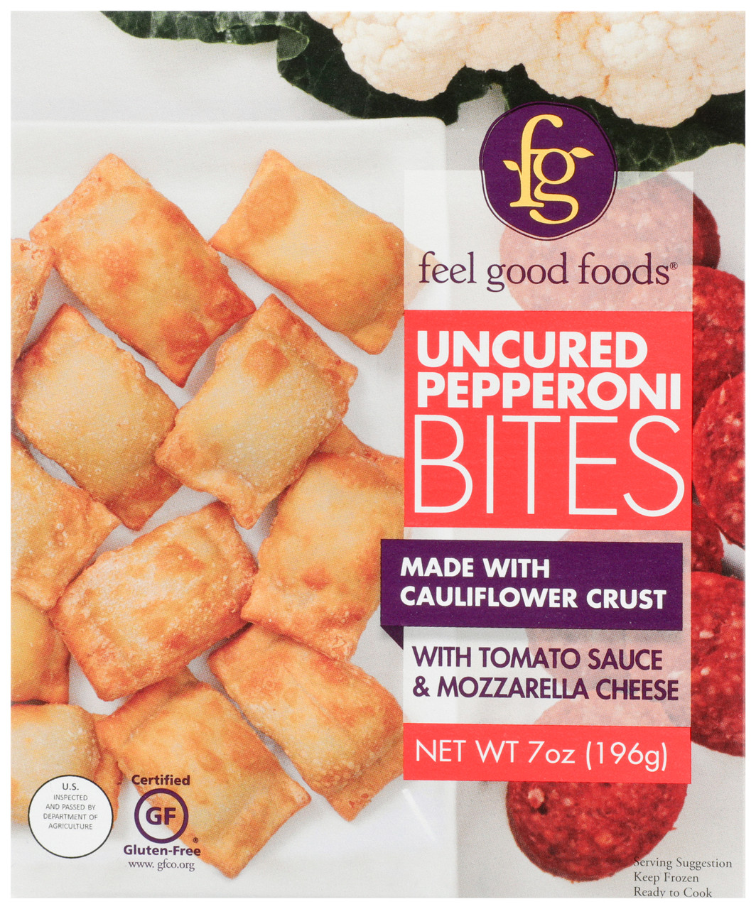 Feel Good Foods Uncured Pepperoni Snack Bites 7 Oz