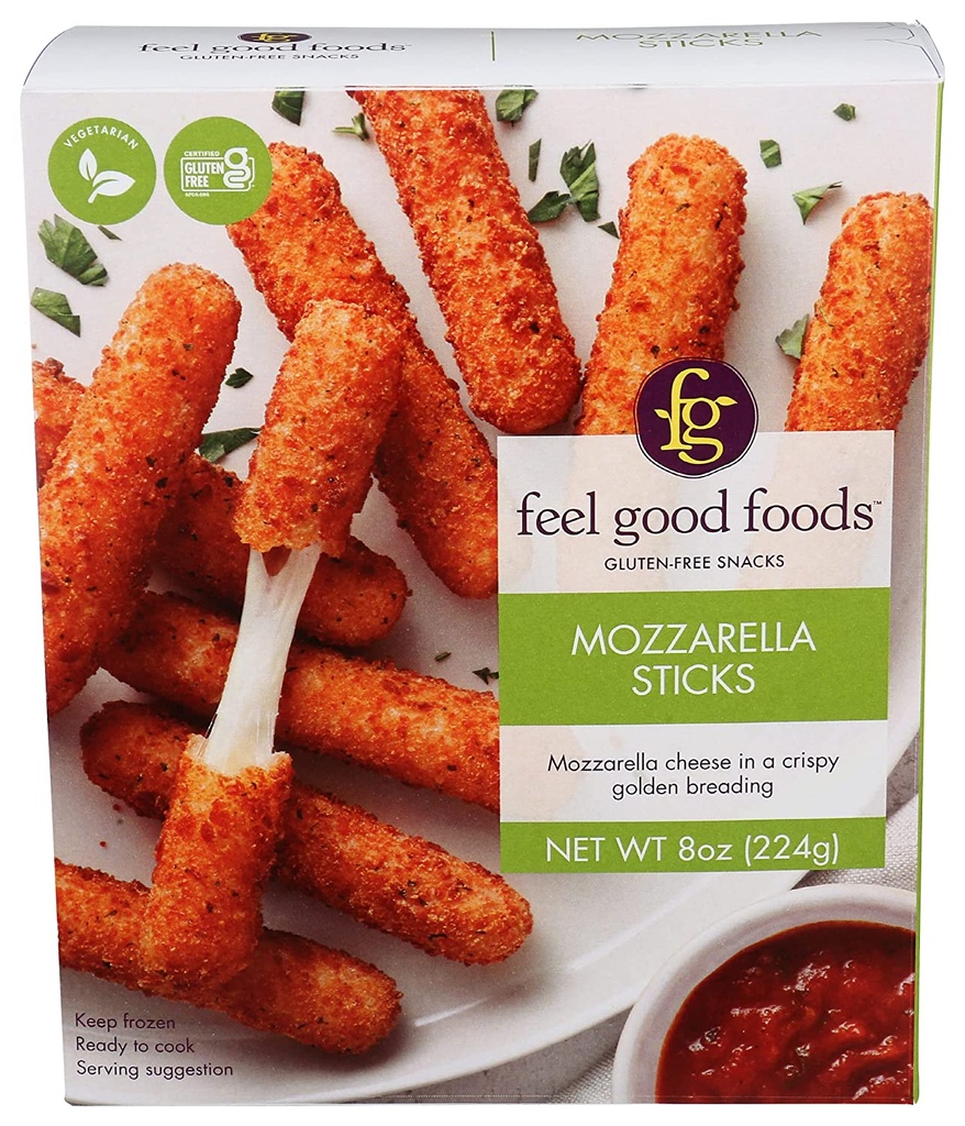 Feel Good Foods Gluten Free Frozen Mozzarella Sticks - 8oz
