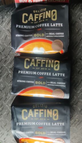 Delizio 3x Caffino, Premium Coffee Latte Strong Coffee, Bold Flavor