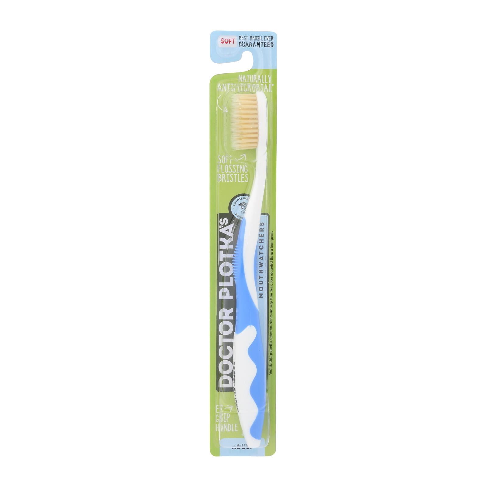 Mouth Watchers Toothbrush Adult Manual Blue