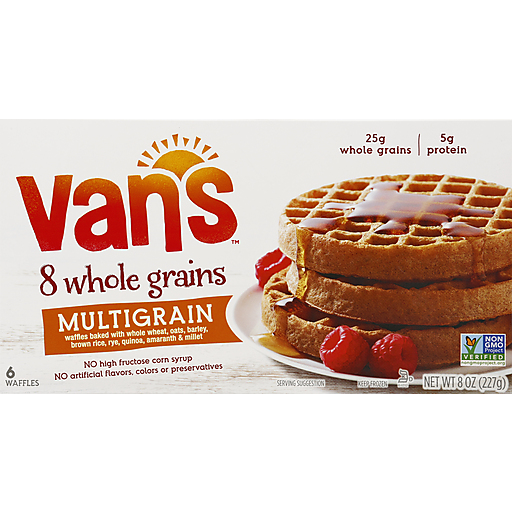 Van's 8 Whole Grains Multi Grain Waffles, 8 Oz