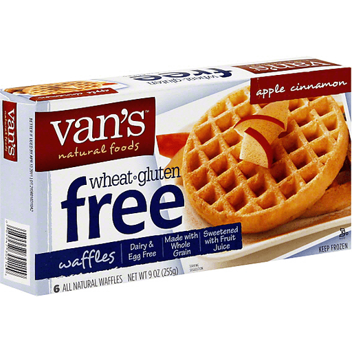 Van's Natural Gluten Free Apple Cinnamon Waffles 6-ct 9oz