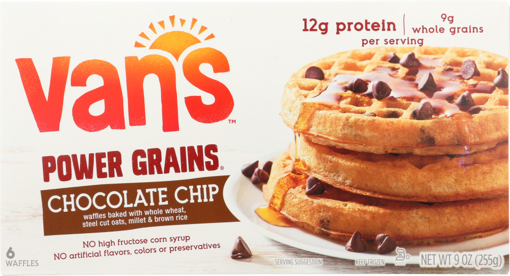 Van's Waffle Chocolate Chip Power Grains, 9 Oz