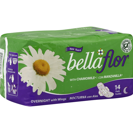 Bella Flor Pads, Overnight With Wings