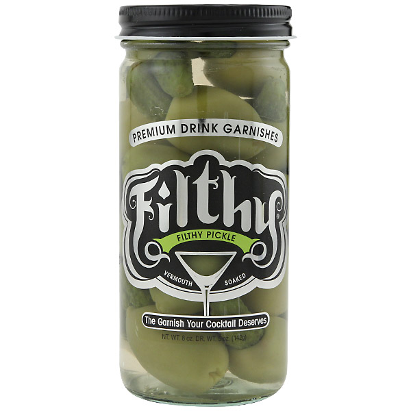 Filthy Food Pickle Stuffed Olives 8oz