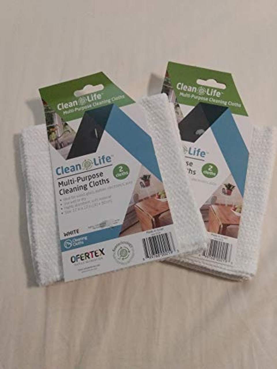 Clean Life 2pk Multi-Purpose Cleaning Cloth