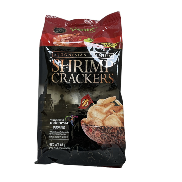 Papatonk Shrimp Crackers Hot Chili Lime Flavor