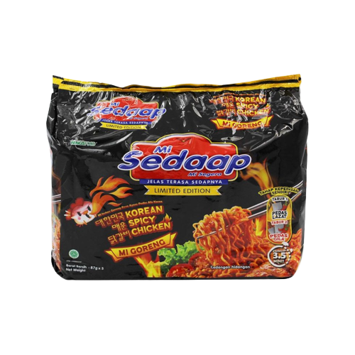 Mi Sedaap Goreng Korean Spicy Chicken 87g 5s