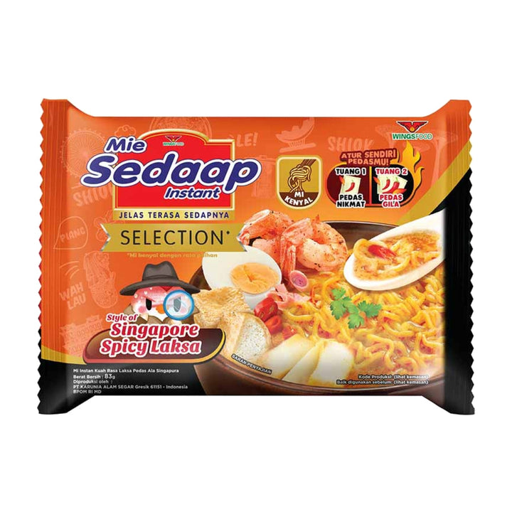 Mi Sedaap Mie Seddaap Singapore Spicy Laksa