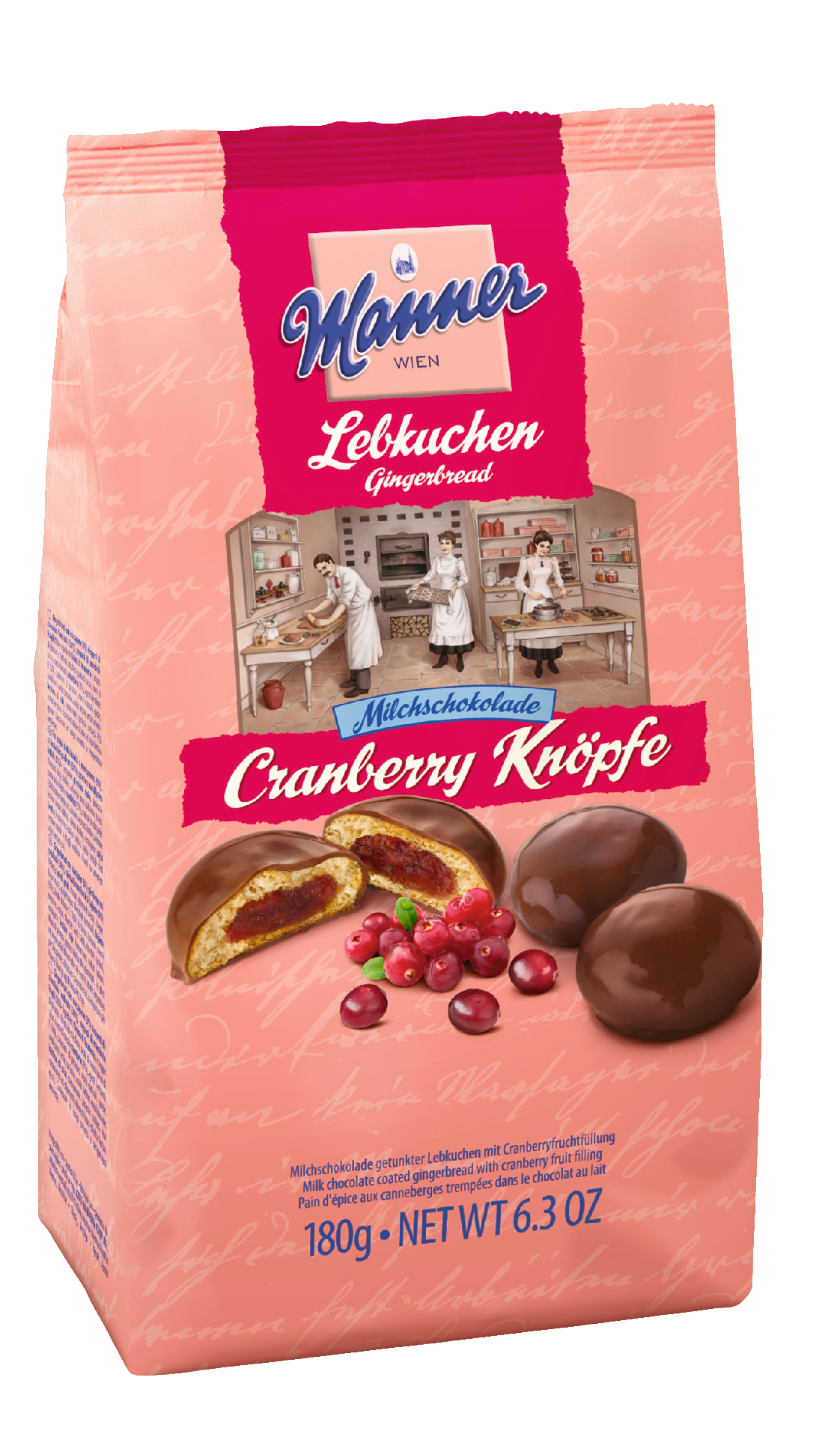 Manner Pierniczki Z Nadzieniem Żurawinowym