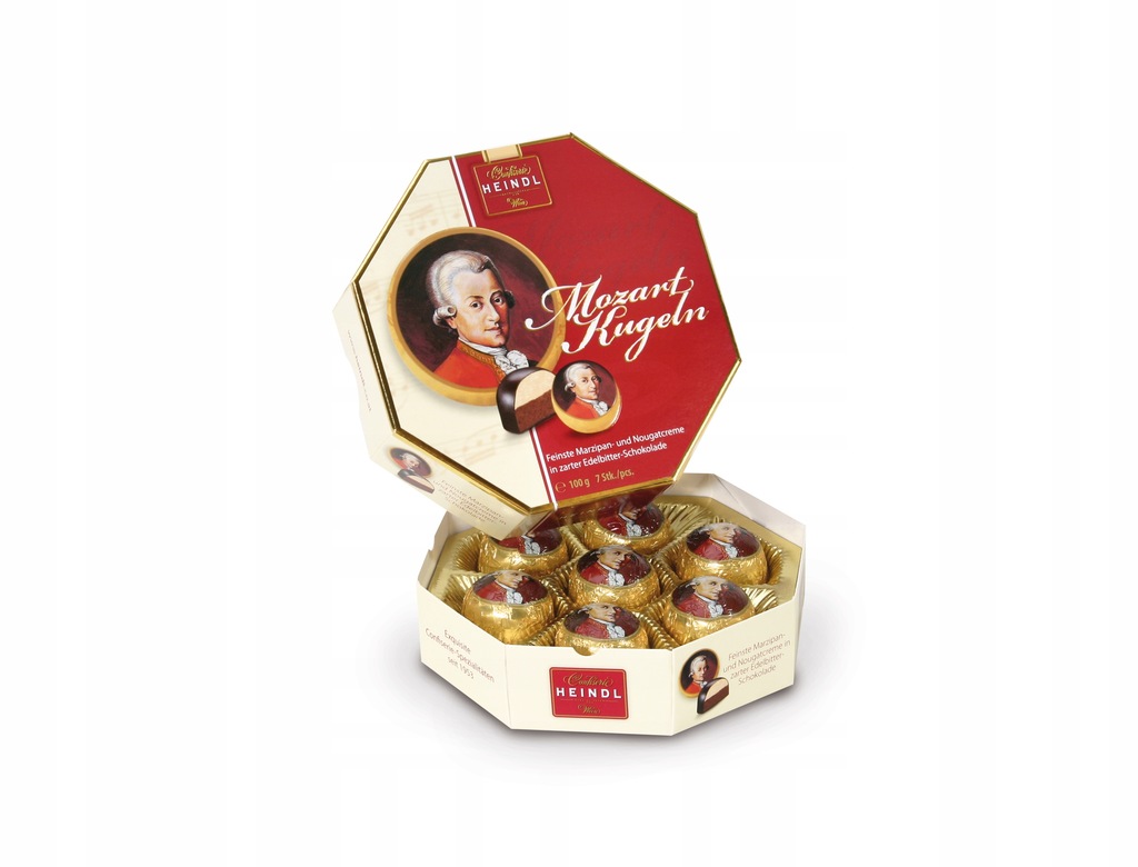 Heindl Mozart Kugeln 14 Sztuk Bombonierka Kulki