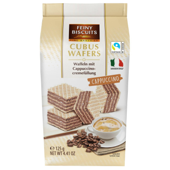 Feiny Biscuits Cubus Wafers Cappuccino