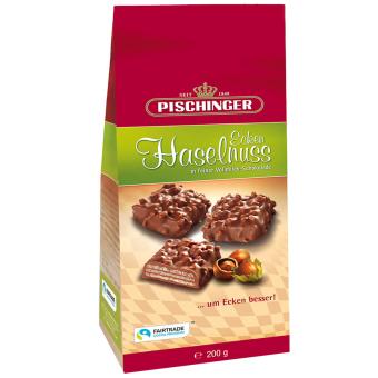 Pischinger Haselnuss Ecken Vollmilch 200g