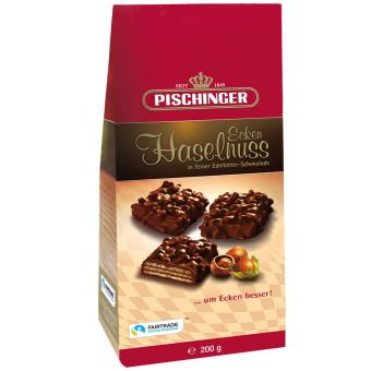 Pischinger Haselnuss Ecken Noir 200g