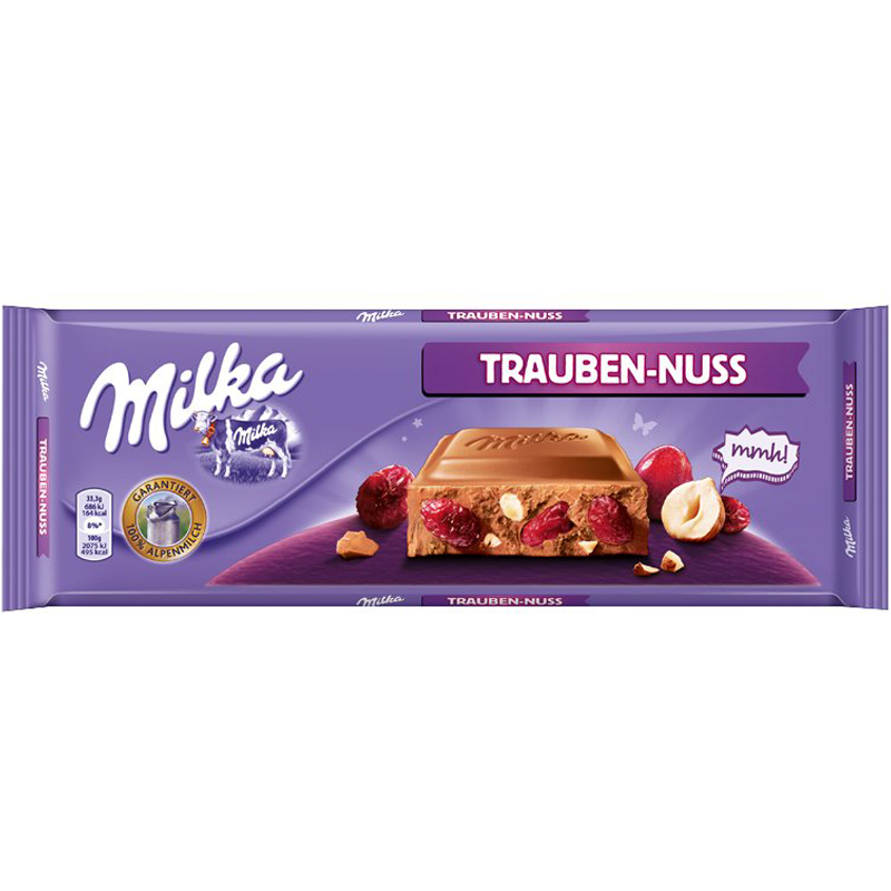 Milka Mjölkchokladkaka Russin & Hasselnötter 300g – 44% Rabatt