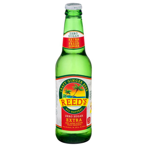 Reed's Ginger Beer, Zero Sugar, Extra
