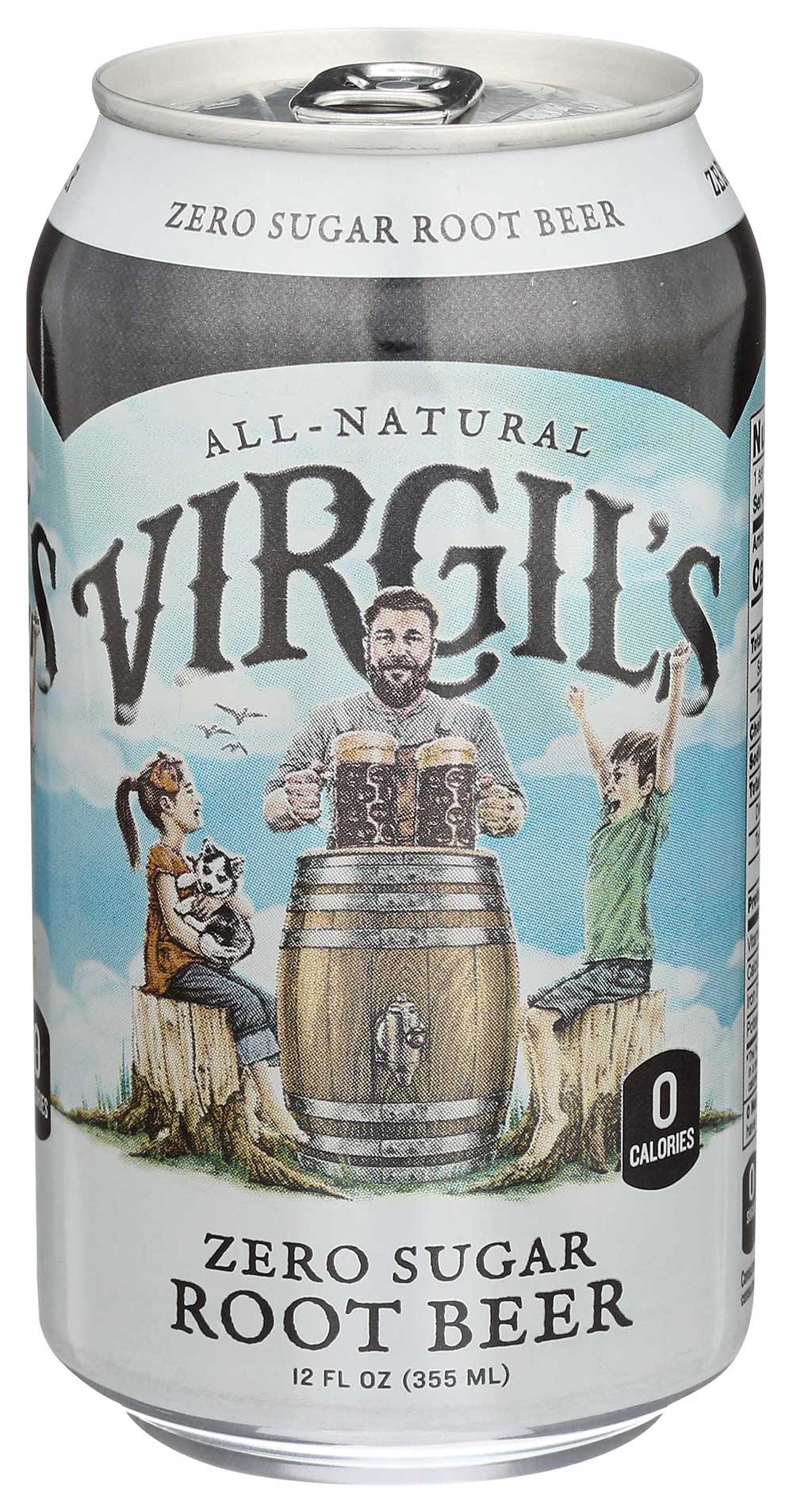 Virgil's Root Beer, Zero Sugar, 6 Pack