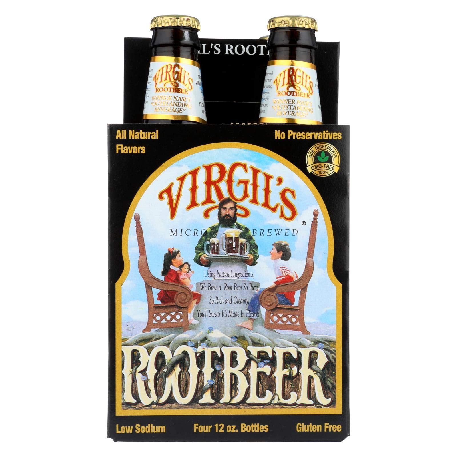 Virgil's Root Beer 4 Bottles 12 Oz Bottle