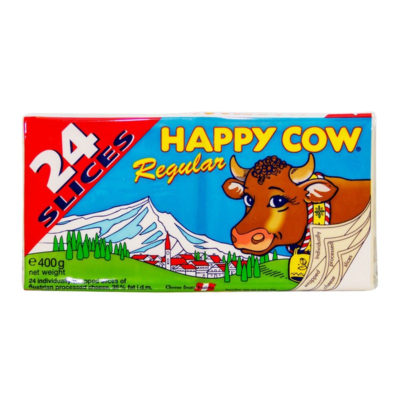 Happy Cow Regular Cheese Slices 400 G