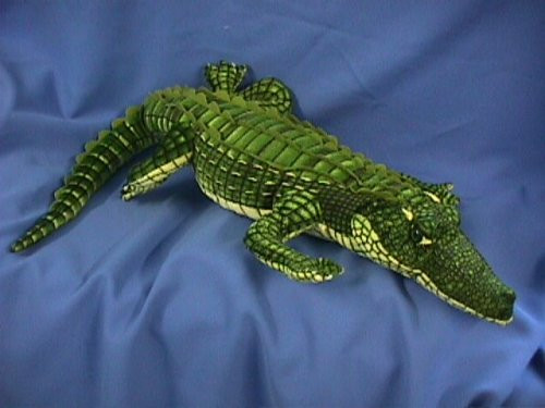 Fiesta Toys Alligator Lifelike Plush Stuffed Animal, 41"/Large, Green