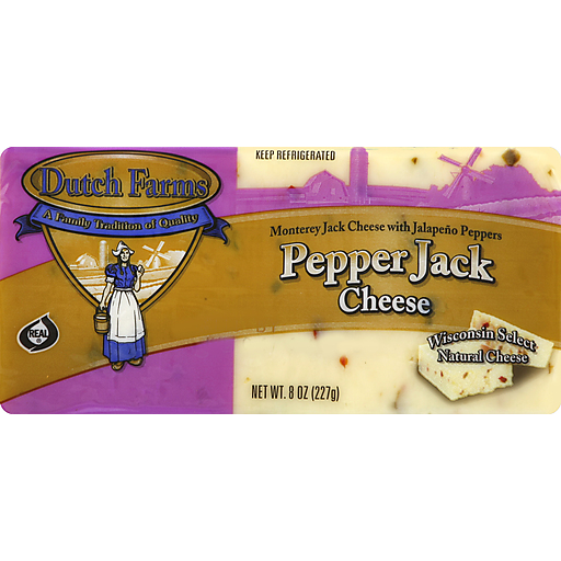 Dutch Farms Pepper Jack Cheese 8 Oz