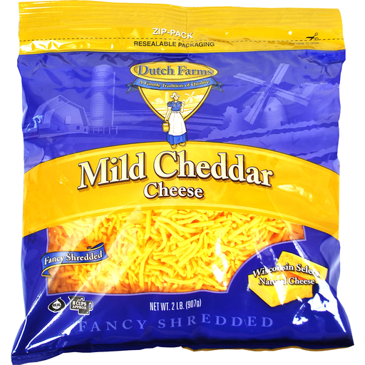 Dutch Farms Mild Cheddar Shredded Cheese