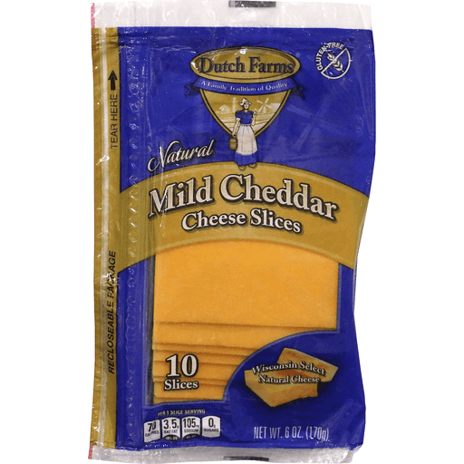 Dutch Farms Mild Cheddar Cheese Slices