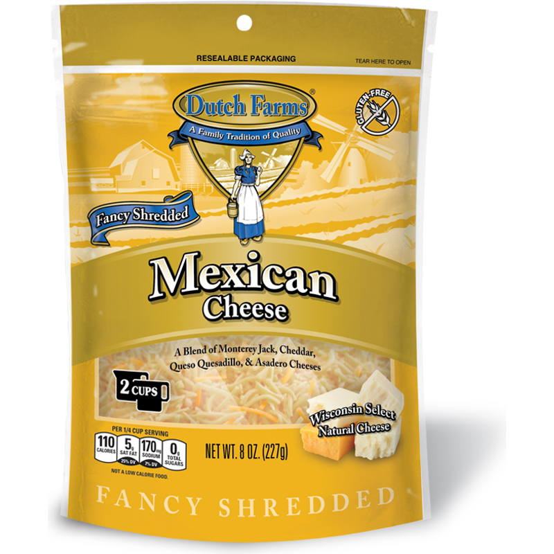 Dutch Farms Fancy Shredded Mexican Cheese 8 Oz